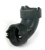 Vulcathene Double Sockets - Short Sweep Bend in black 38mm size