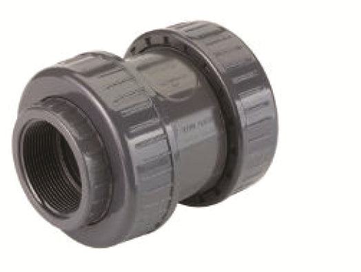 TP PVC-U Double Union Check Valve Threaded EPDM