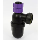 Vulcathene Anti-Siphon Bottle Trap 38mm in black 38mm size