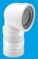 McAlpine 4"/110mm 90 deg Flexible WC Con Short 4"/110mm size