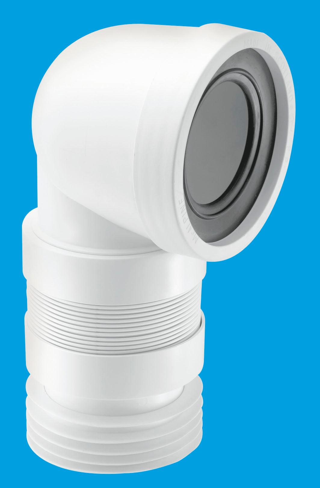 McAlpine 4"/110mm 90 deg Flexible WC Con Short