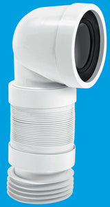 McAlpine 4"/110mm 90 degree Flexible WC Connector 4"/110mm size