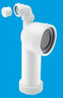 McAlpine 90° Bend Adjustable Length Rigid WC Connector with 1¼" Universal Vent Boss