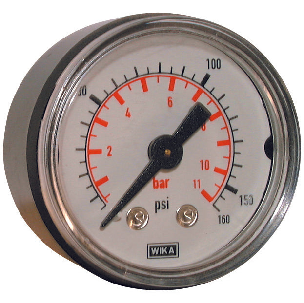 ABS Gauge Centre Back Conn. 50mm Face 0-1BAR BSPP 1/8"