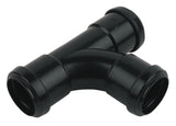 FloPlast Black PP Equal Tee